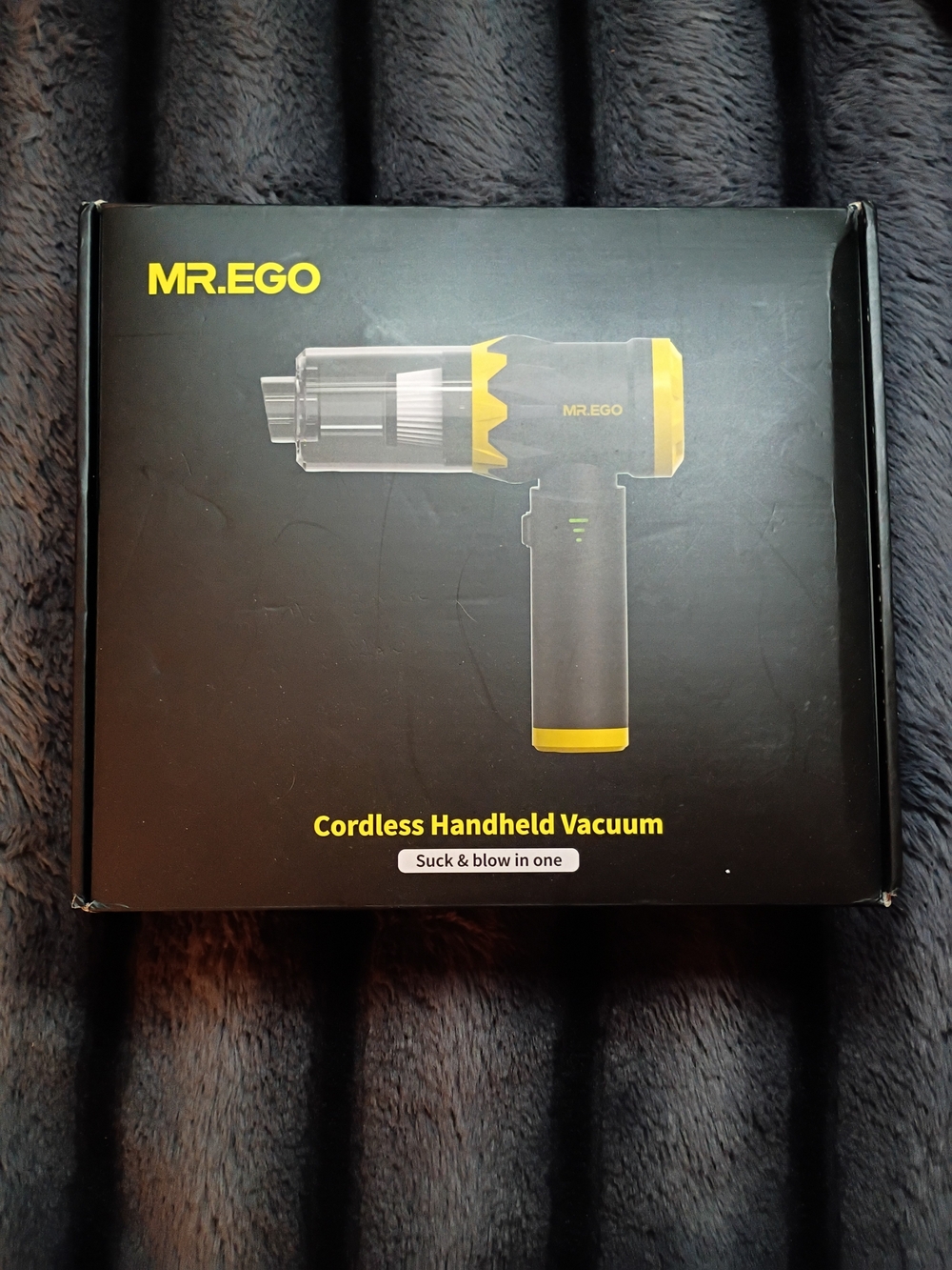 Yellow & Black Cordless Handheld Vacuum - Compact Car & Home Cleaner